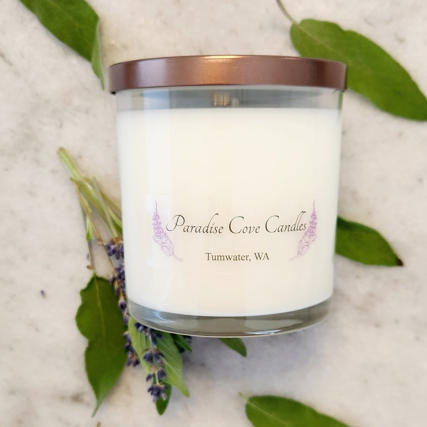 Lavender and White Sage Soy Candle