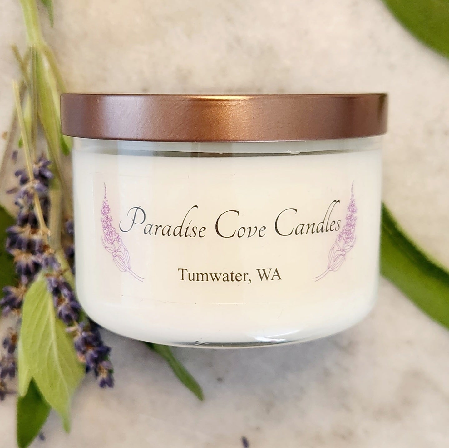 Lavender and White Sage Soy Candle