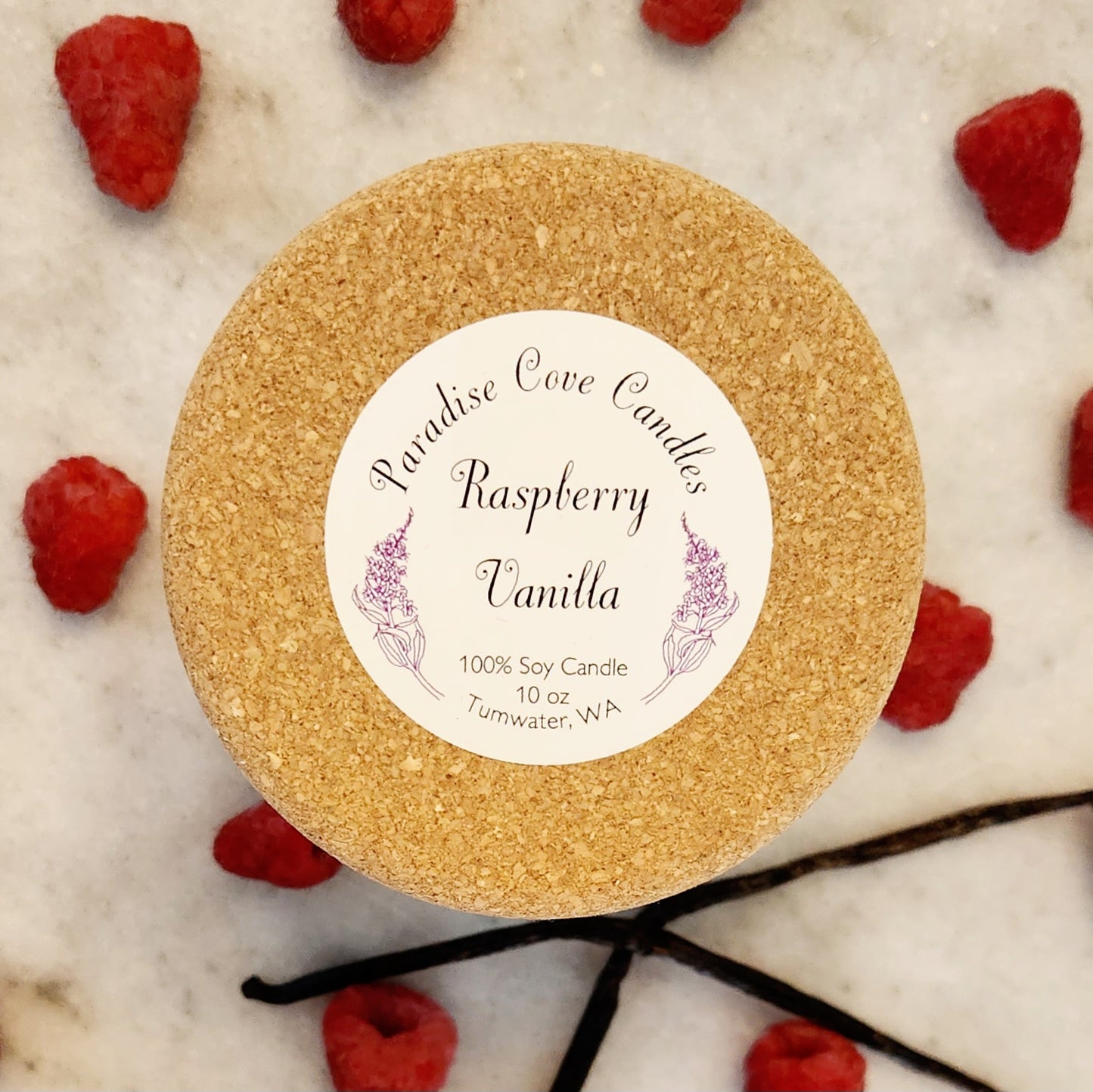 Raspberry Vanilla Soy Candle