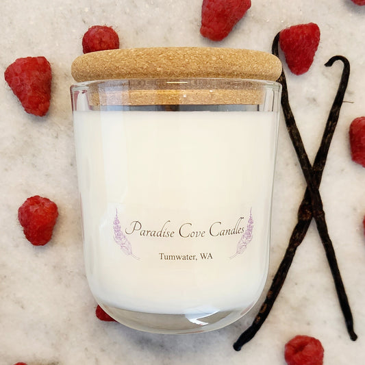 Raspberry Vanilla Soy Candle