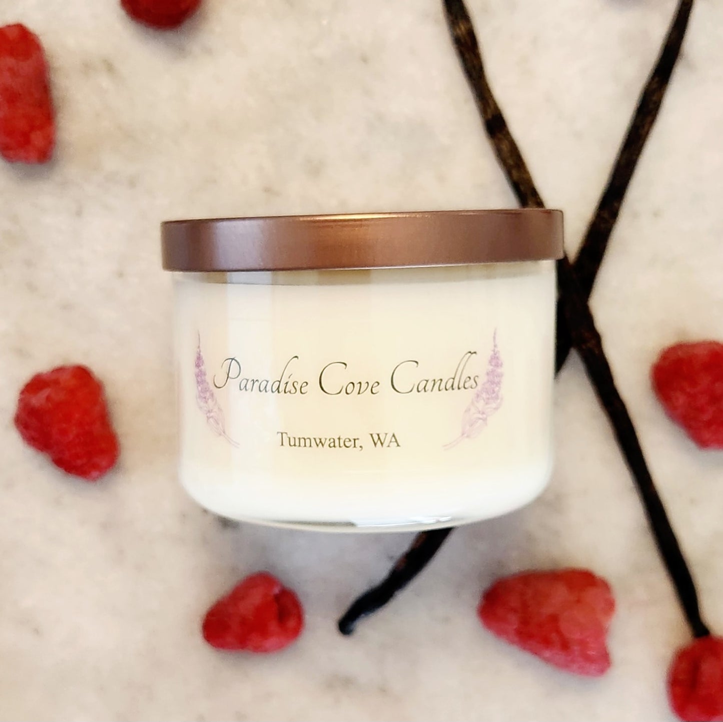 Raspberry Vanilla Soy Candle