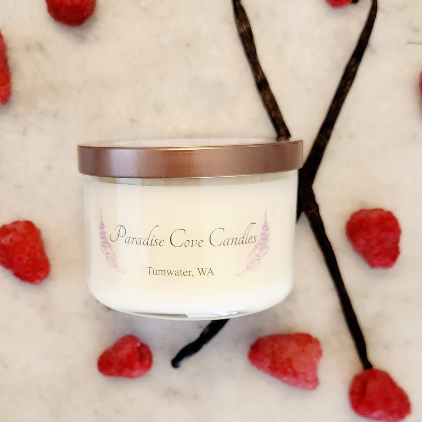 Raspberry Vanilla Soy Candle