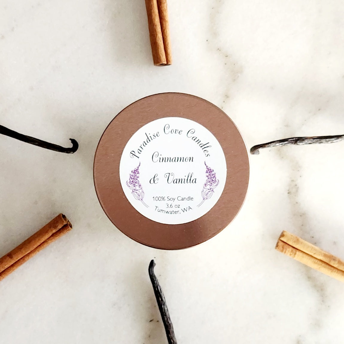 Cinnamon and Vanilla Soy Candle