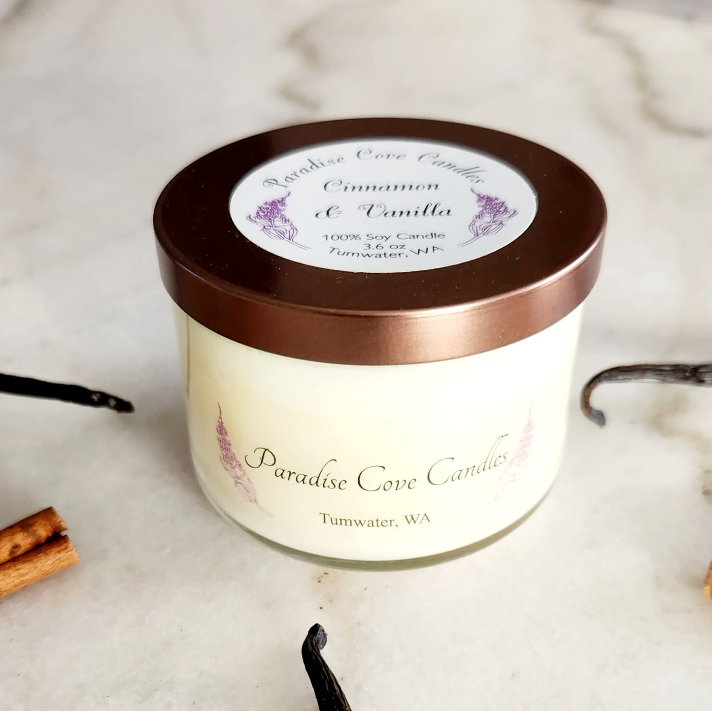 Cinnamon and Vanilla Soy Candle