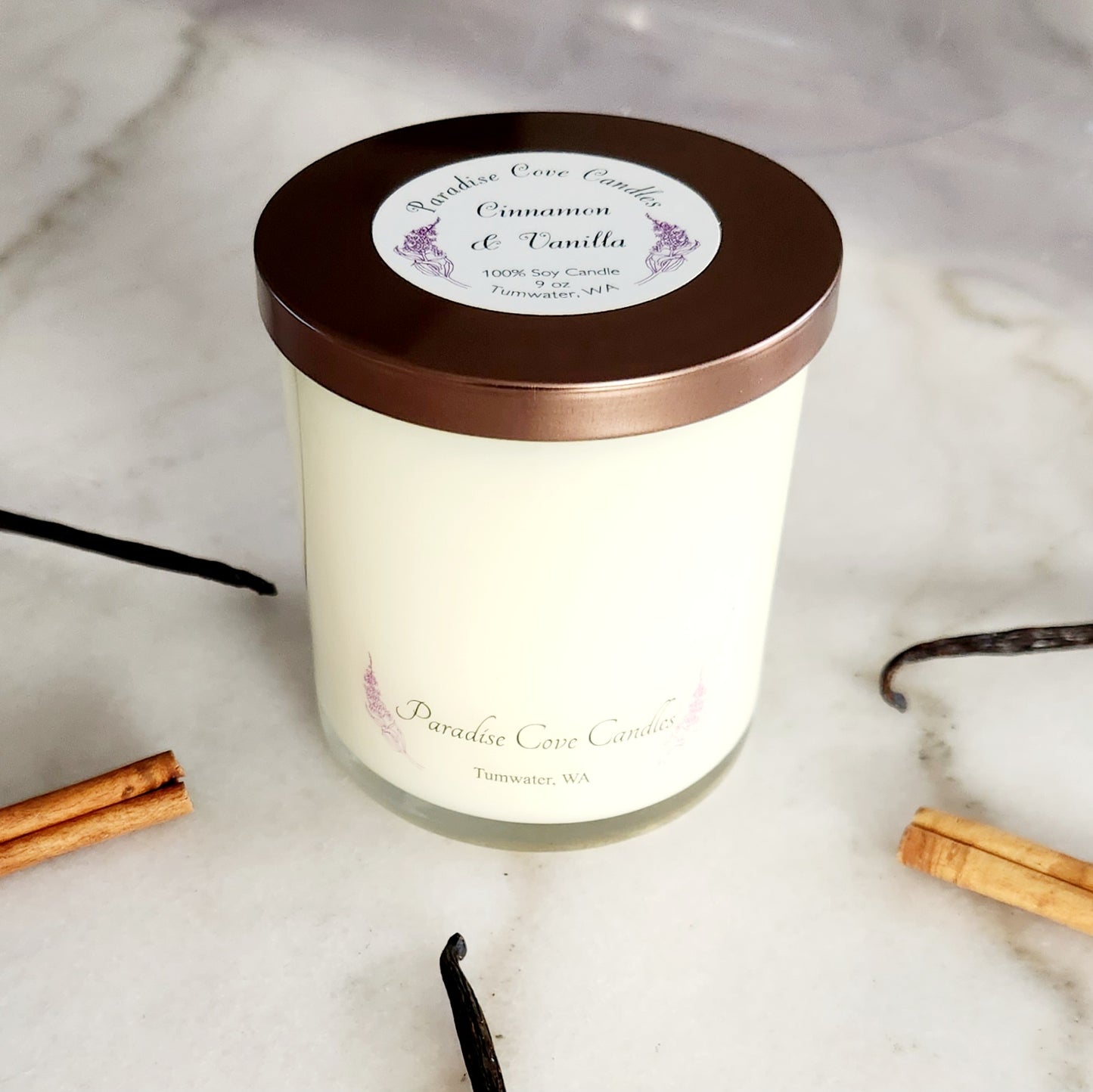 Cinnamon and Vanilla Soy Candle